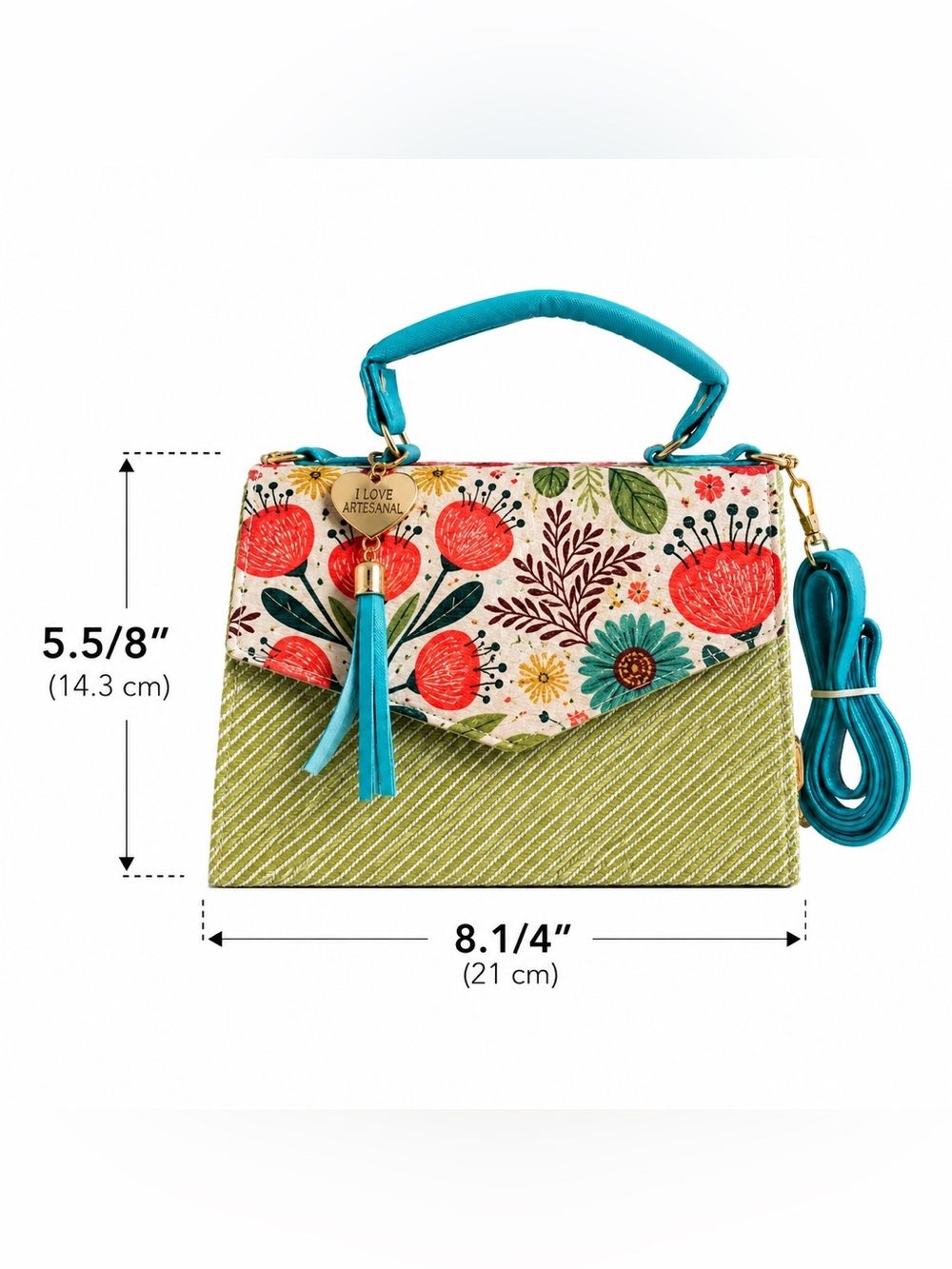 Handmade Crossbody Jute Bag - Picture 3 of 6